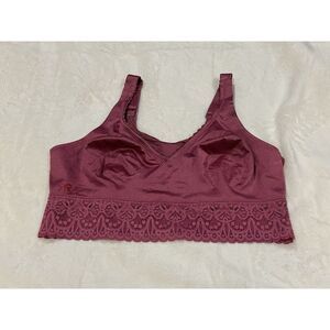 Ruby Ribbon Lace Demiette Bra In Pink Size 32 #3033 NEW!